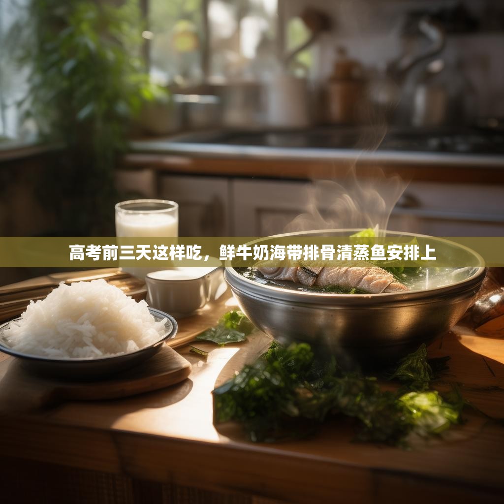 高考前三天这样吃，鲜牛奶海带排骨清蒸鱼安排上