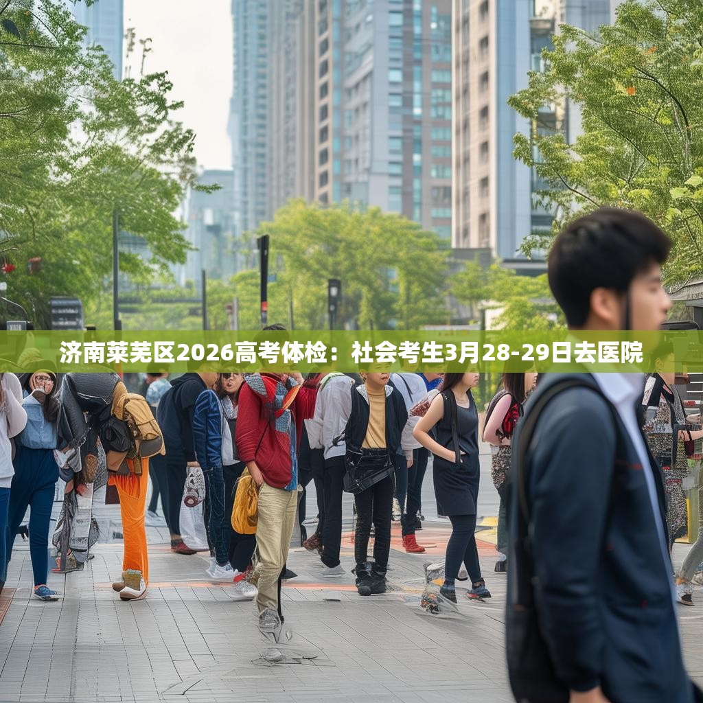 济南莱芜区2026高考体检：社会考生3月28-29日去医院